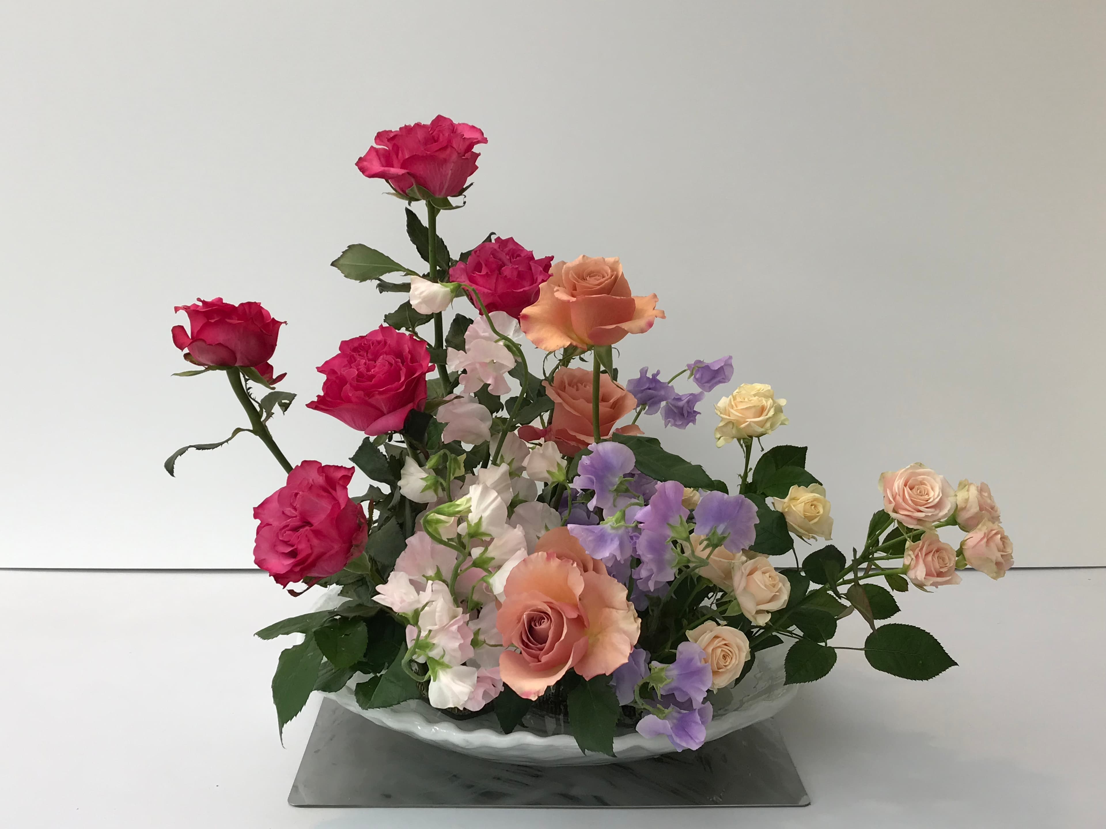 Composition moribana tashu ike au printemps