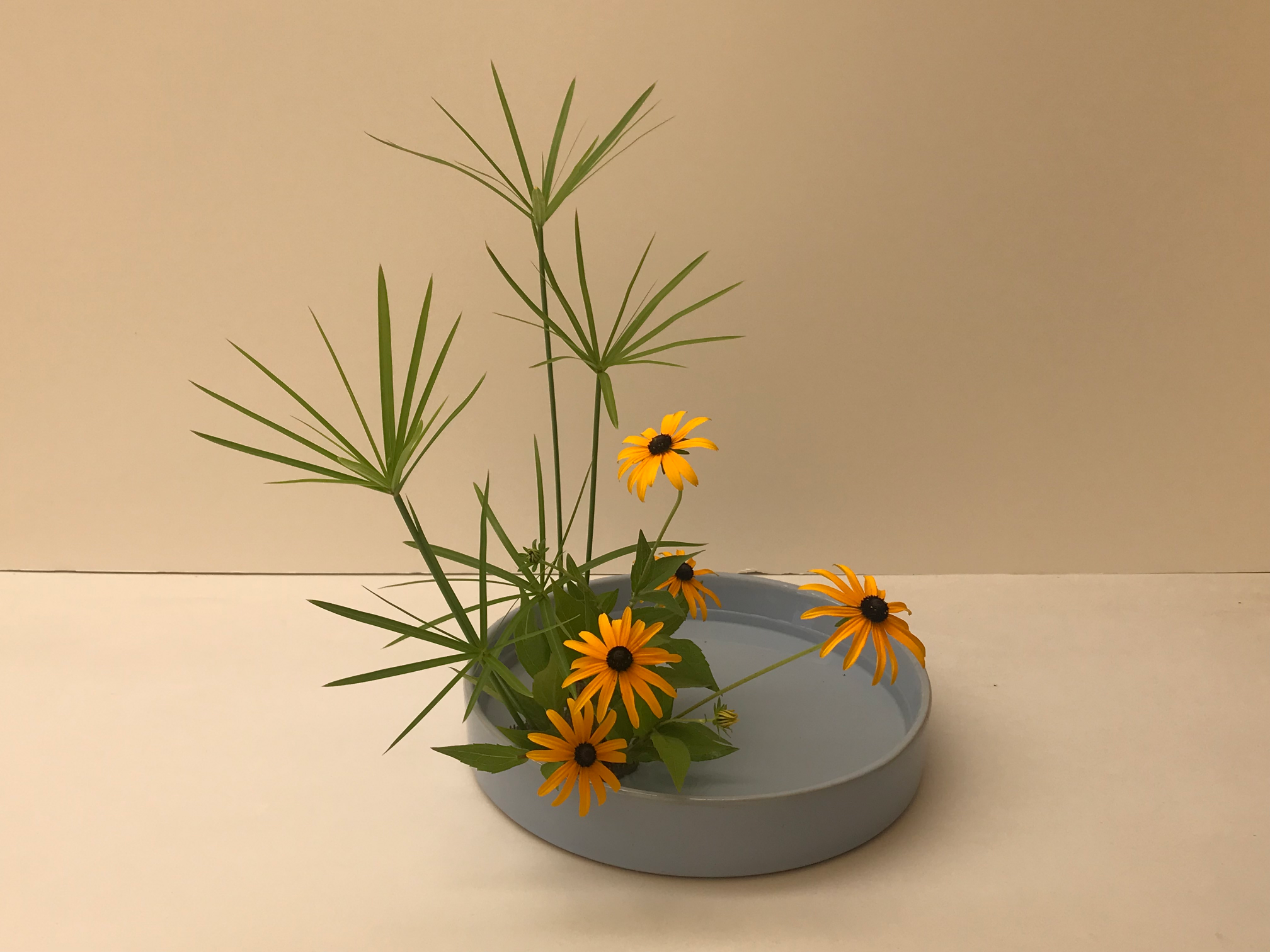 Arrangement ikebana moribana